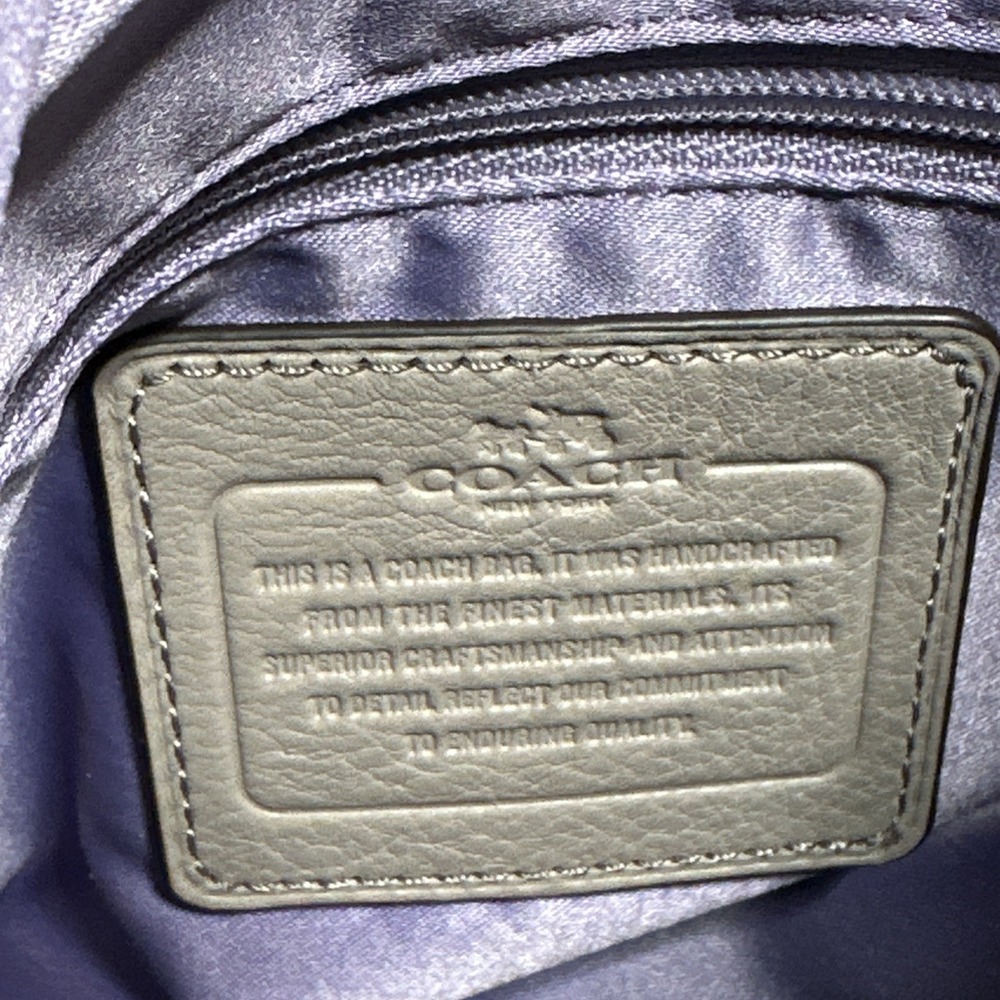 Coach Madison Pebbled Leather Phoebe Shoulder Bag G1461 F34291 Taupe Color - Picture 9 of 14